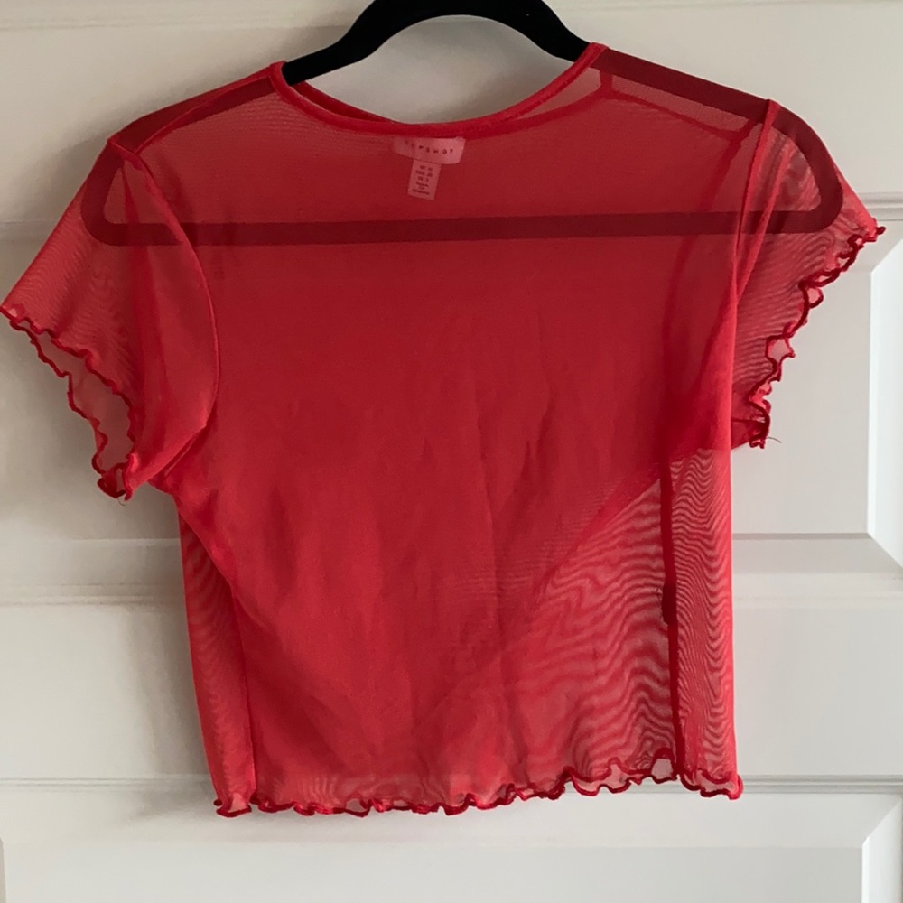 See through red top